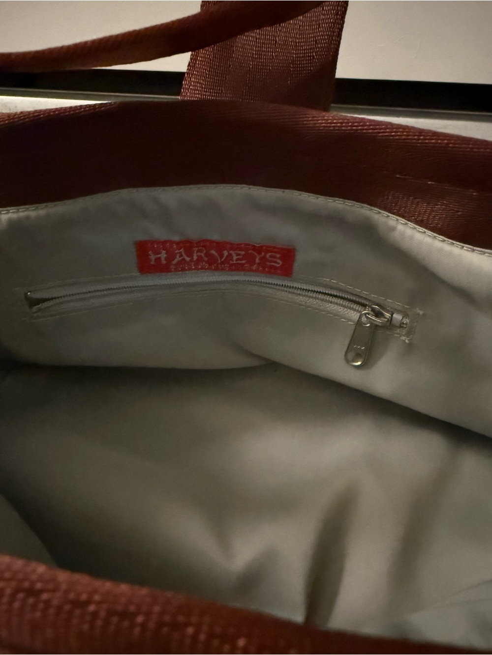 Harvey’s Woven Satin Shoulder Bag in burnt Orange - Picture 4 of 6